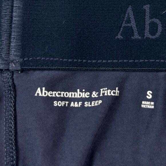 Abercrombie & Fitch Men's Joggers Small Navy Blue Lounge Sleepwear - Picture 4 of 8